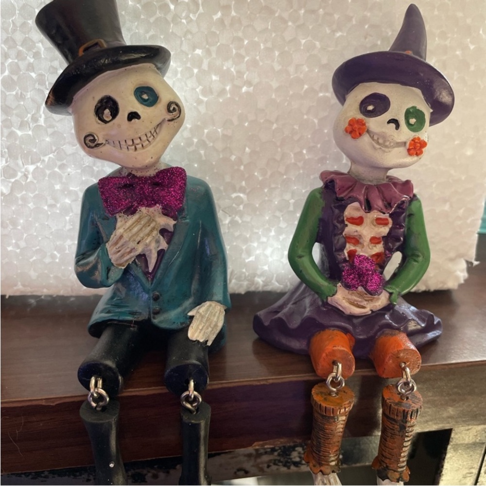 NIB Halloween Skeleton Couple